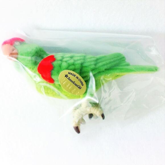 American Girl Doll Cecile Parrot & Games Accessory Pet BIrd Cochon Flocked Toy - Picture 3 of 12